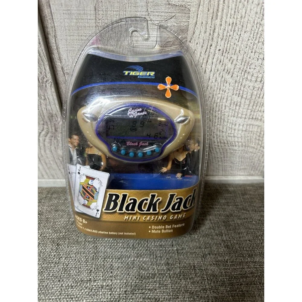 Tiger Handheld Electronic Game BlackJack Poker Slots Mini Casino Games Lot of 3