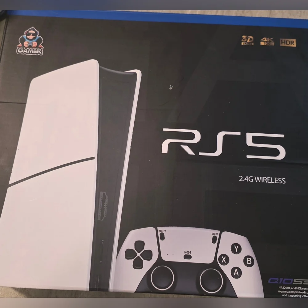 RS5 2.4G Wireless Gaming Console - White