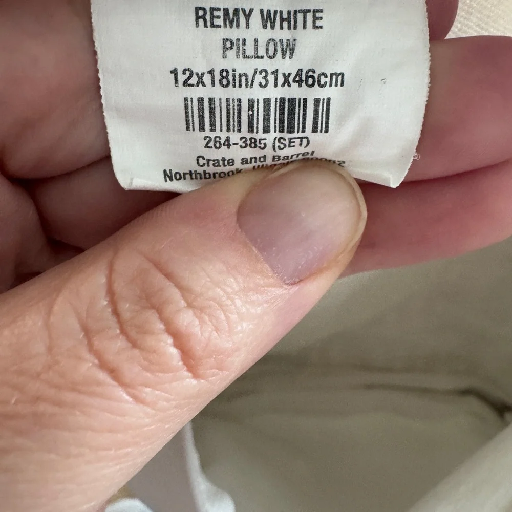 Crate&Barrel stylish creamy