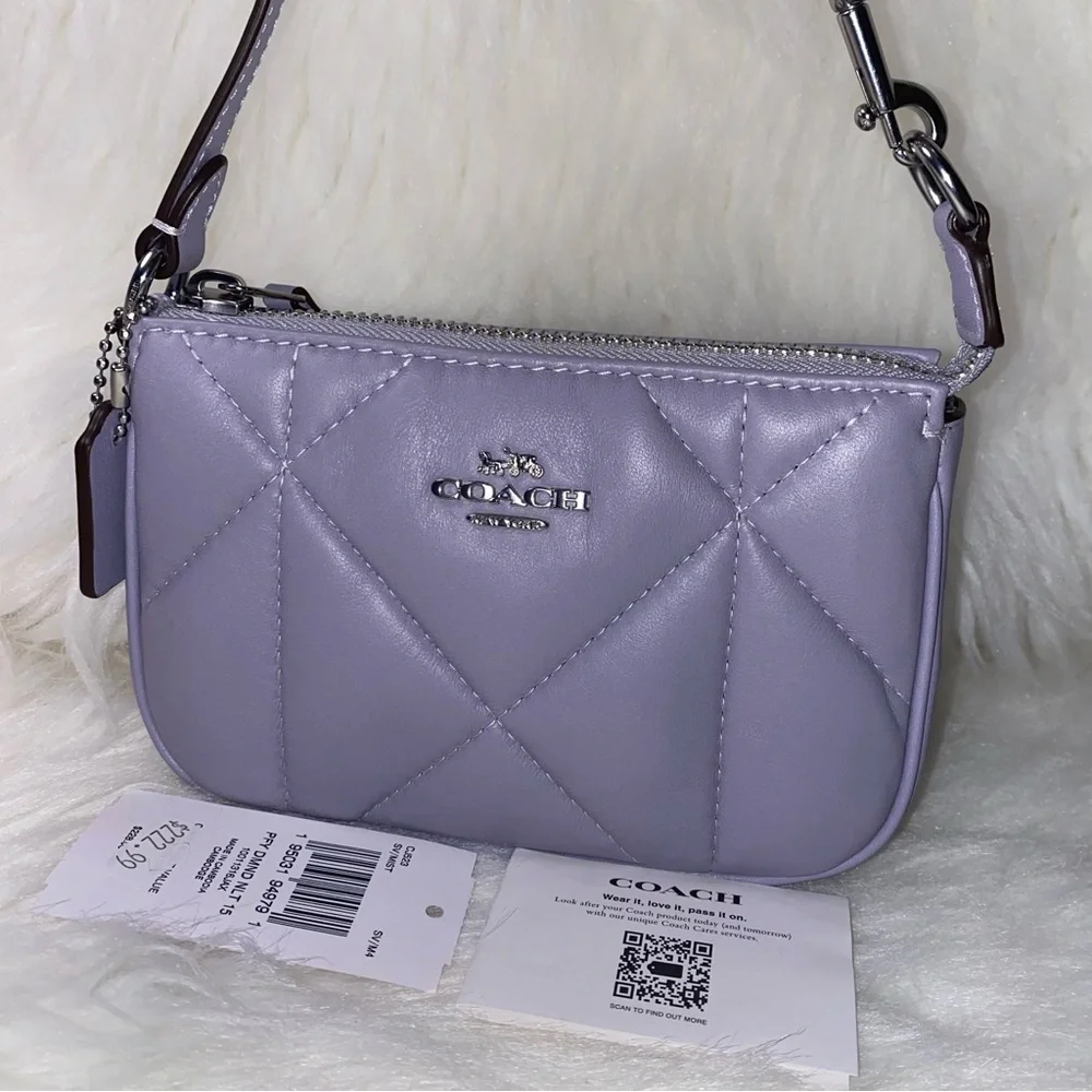 Coach nappa leather wristlet New Nolita 15 With Puffy Diamond Quilting