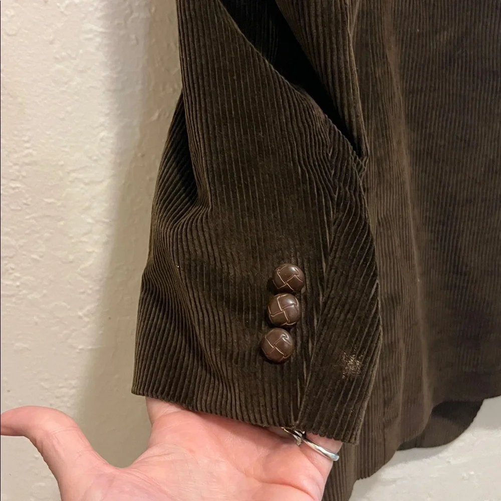 Vintage Italian Corduroy Sport Coat unisex 90s Retro Preppy Corduroy Blazer