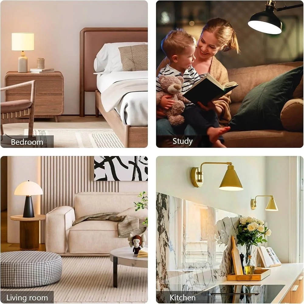 Warm White LED Light Bulbs - Pack of 4
