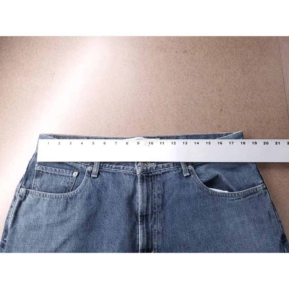 Levi's 569 Loose Straight Jeans Wide Leg 100% Cotton Men 36x30 Md Blue Vintage