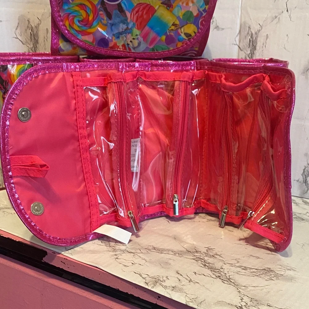 NWT, Claire’s Colorful Cosmetic Organizer BUNDLE (6) W/ Colorful Candy Print