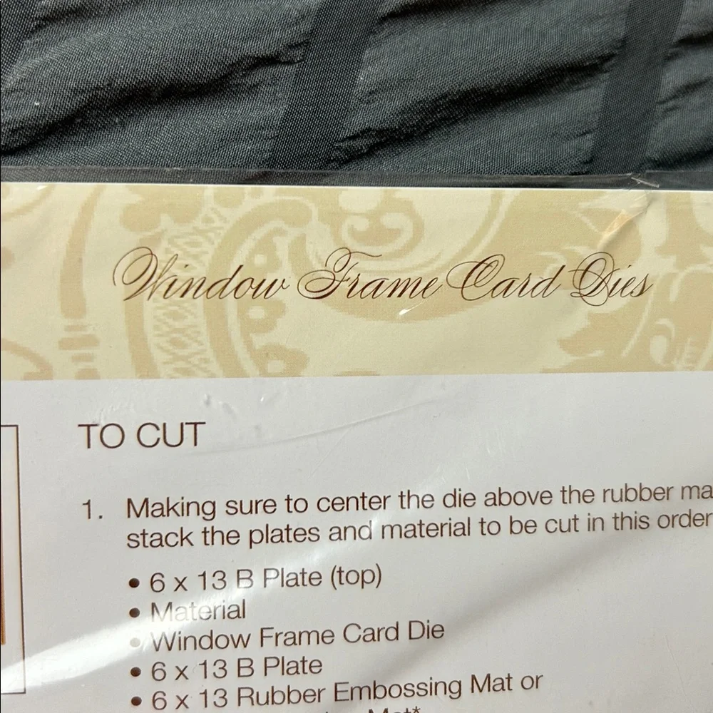 Bundle of Cricut Cuttlebug Anna Griffin Magnetic Cutting Mat & Window Frame Dies