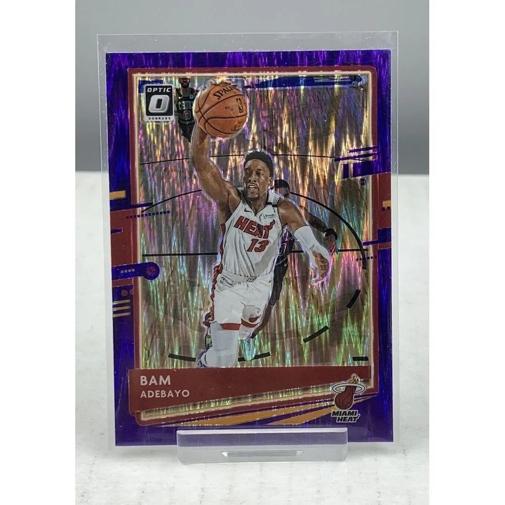 2020-21 Bam Adebayo - Donruss Optic Purple Shock‎ Prizm #52 - Miami Heat