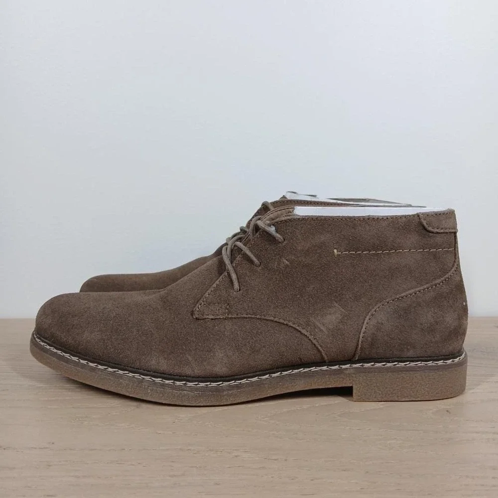 Sonoma Goods For Life Boot Men 10 Wide Brown Suede Chukka Lace Up Streetwear