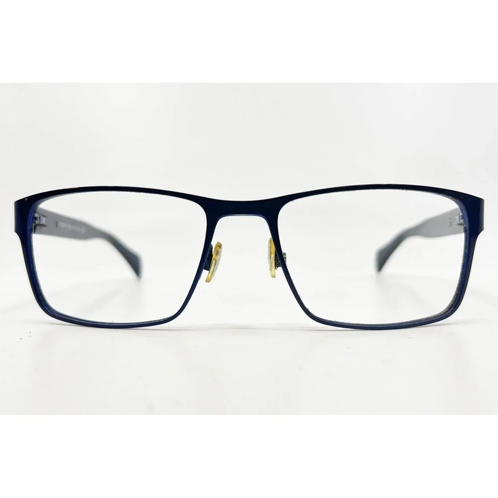 Tommy Hilfiger Men Blue Rectangle Eyeglasses Frames 5 55-18