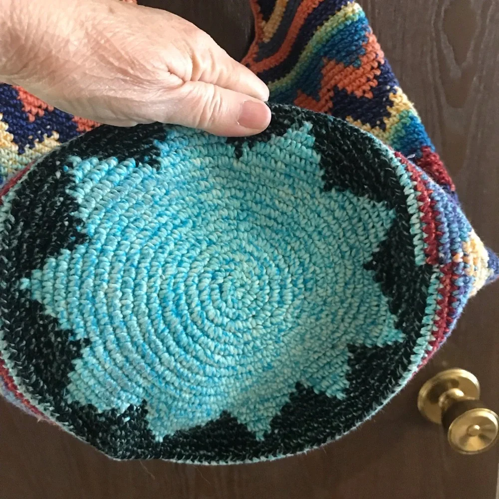 Boho Hippie‎ Bucket Bag Purse Colorful