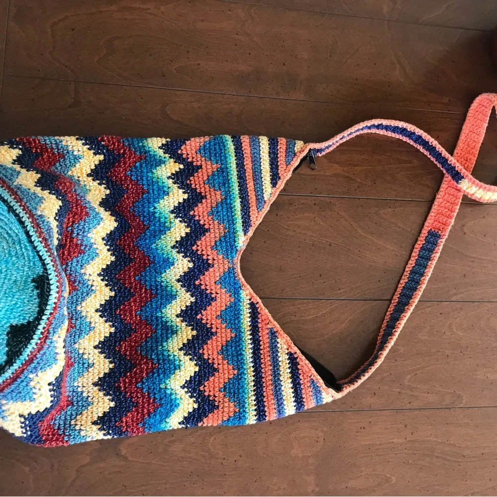 Boho Hippie‎ Bucket Bag Purse Colorful