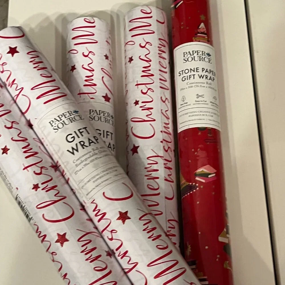 Christmas Wrapping‎ Paper Bundle by Paper Source – 5 Rolls 🎄 (new) (hol/x)