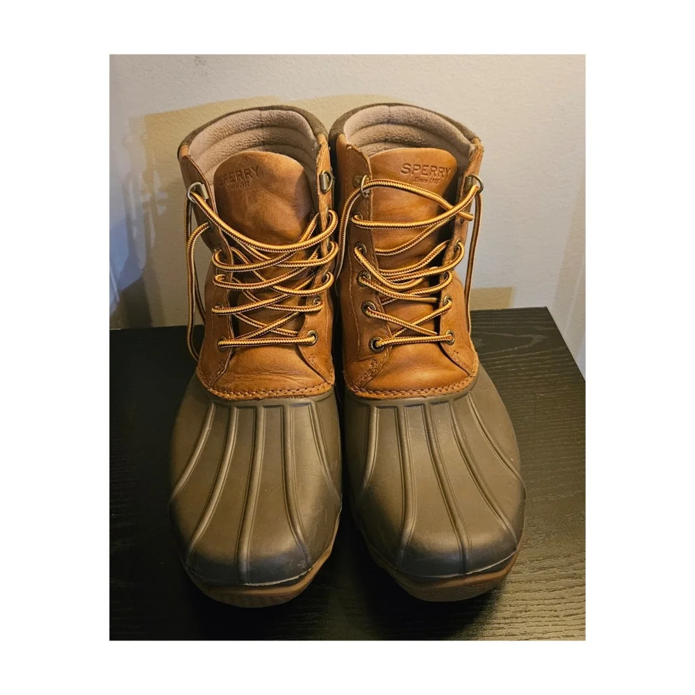 Sperry Avenue Top Sider Men's Brown Waterproof Duck Boots Size 10