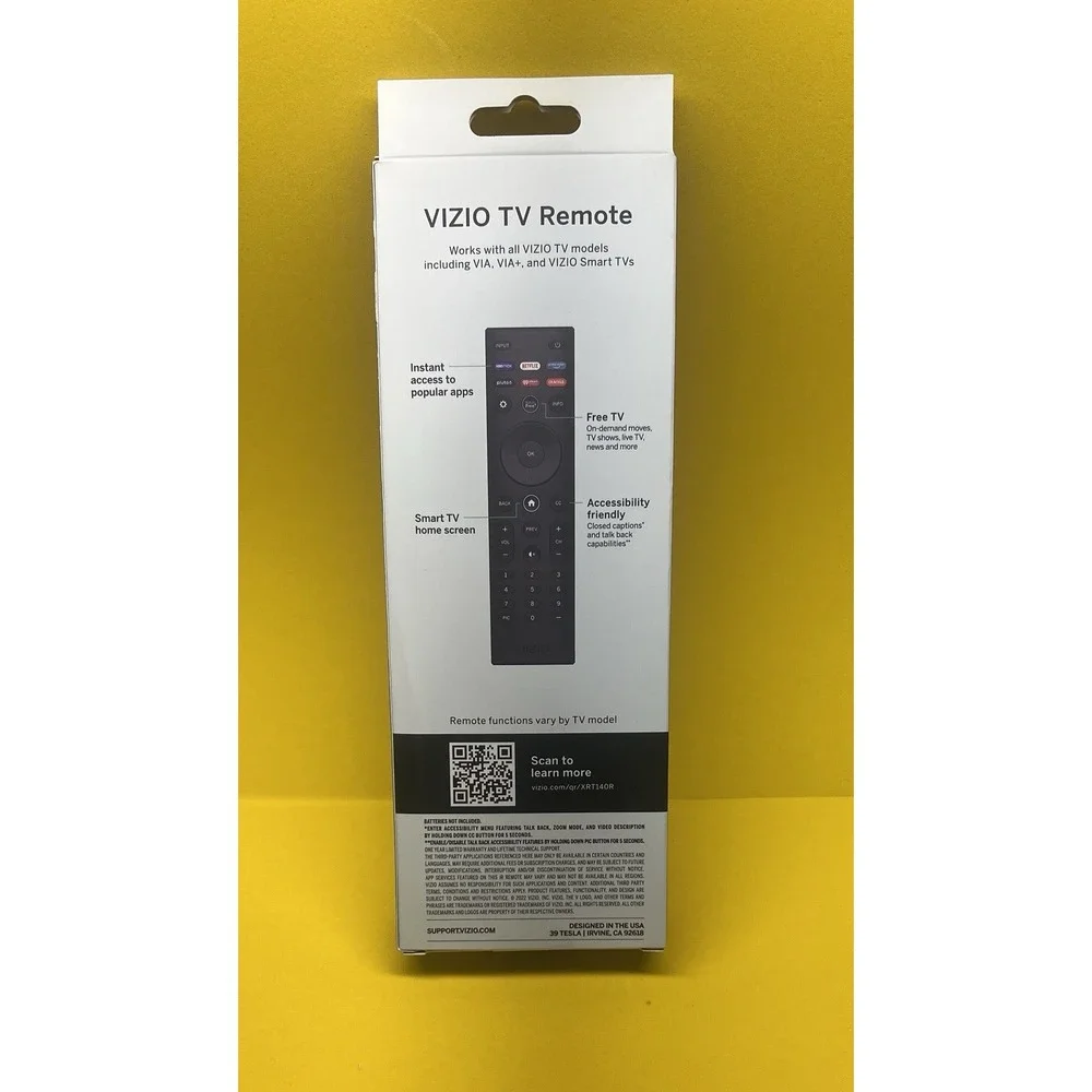 NEW Genuine VIZIO Universal Remote Control for VIZIO TV's - XRT140R.‎