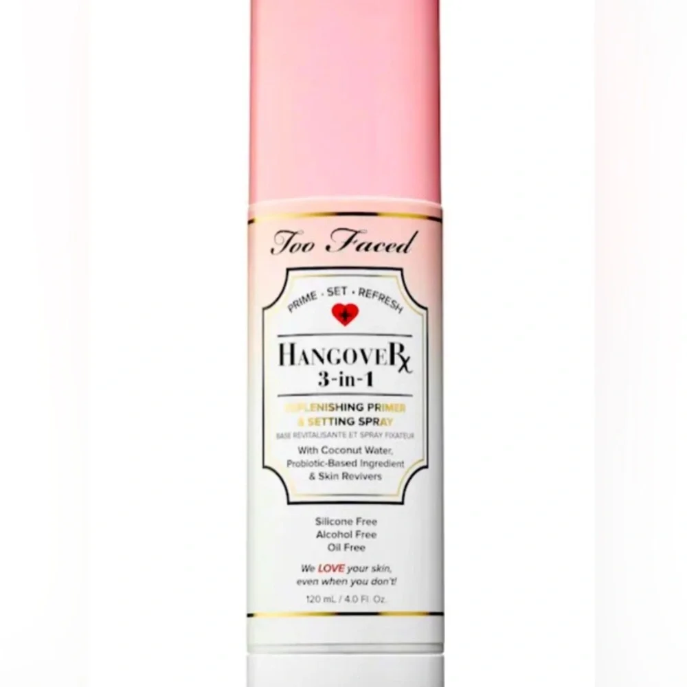 LARGE SIZE TOO FACED Hangover Rx 3-in-1 Prime, Set Refresh, BNIB, 4.0 Oz. WHDW3