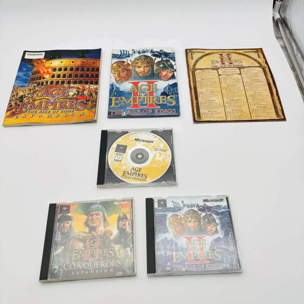 Age Of Empires Gold Edition, Age Of Empires , Age of Empires 2. With Manuals.