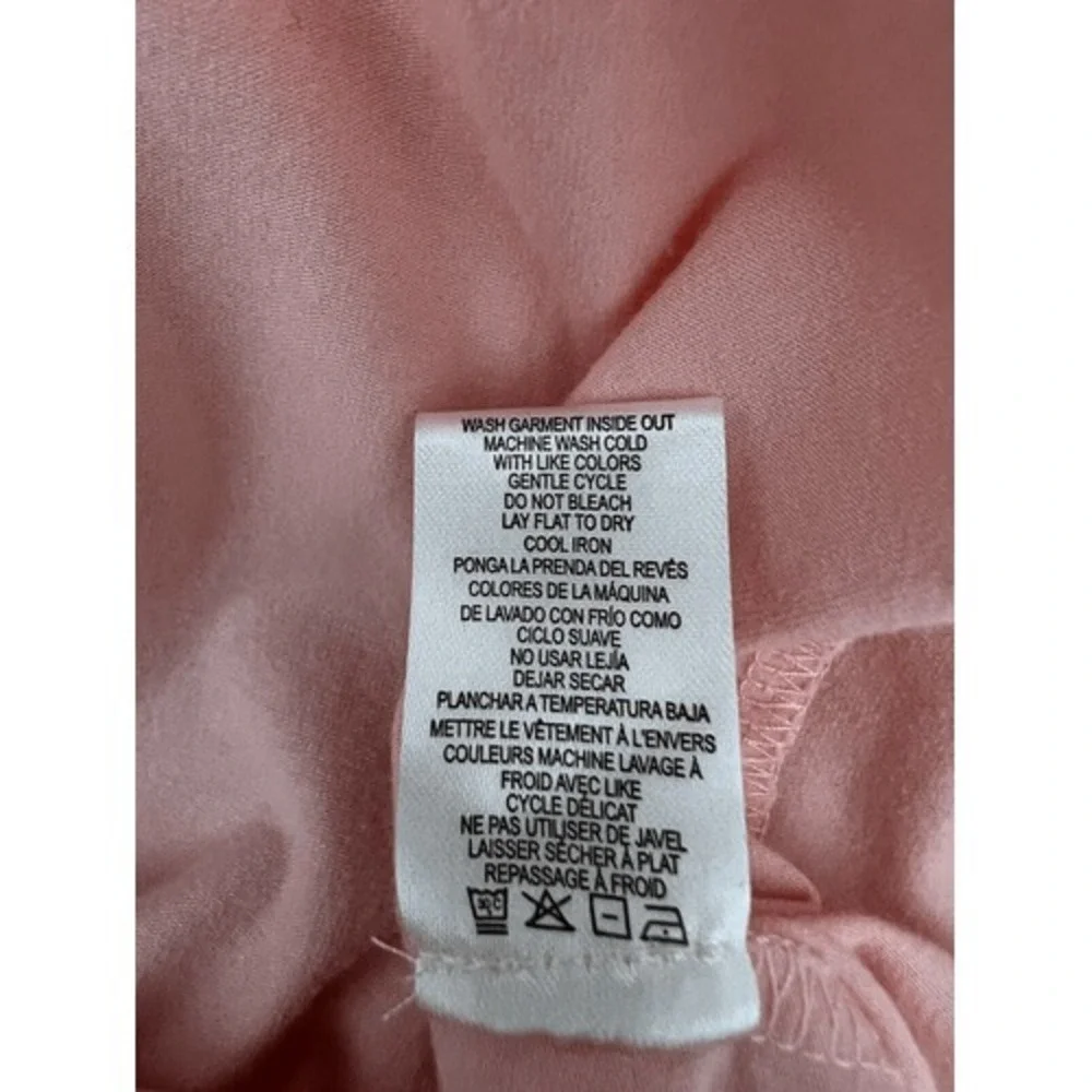 Simply Noelle Open Front Cardigan Womens L XL Peach Lightweight Long Sleeve