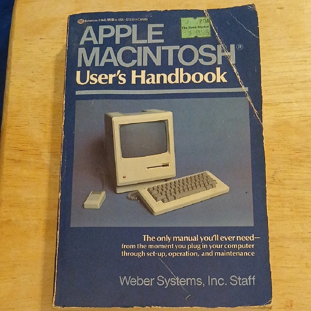 Apple Macintosh User's Handbook - Blue and Gray
