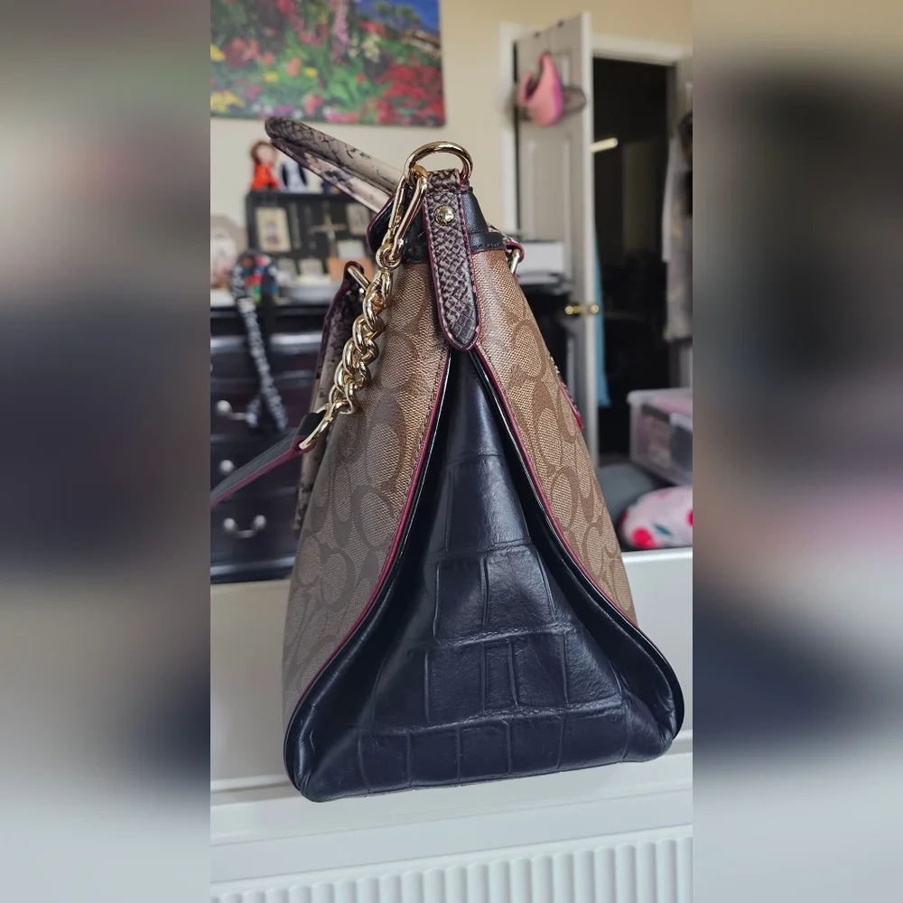 Coach tan leather