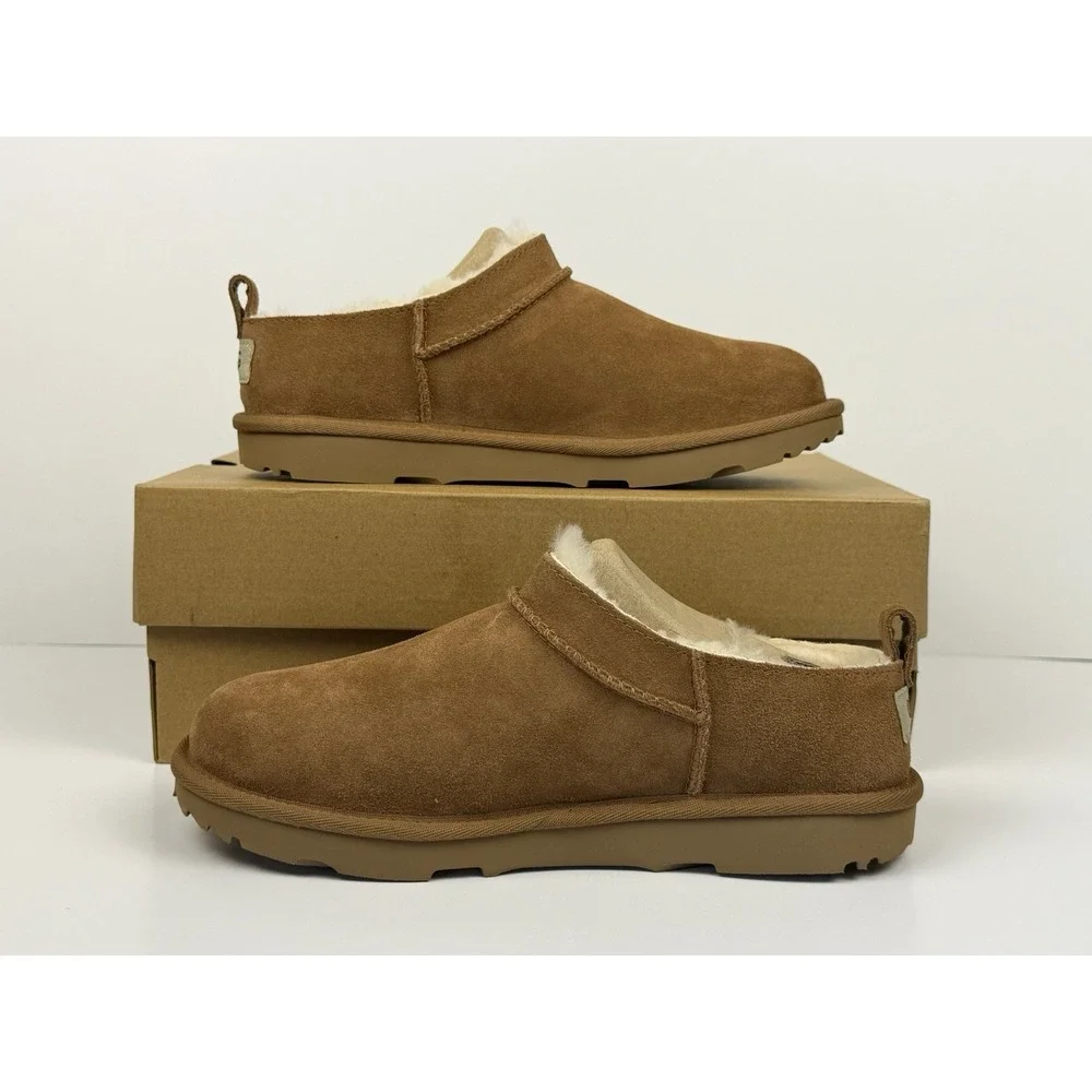 UGG Kids Classic Micro Boots Size 2 Kids Chestnut K/1174410K