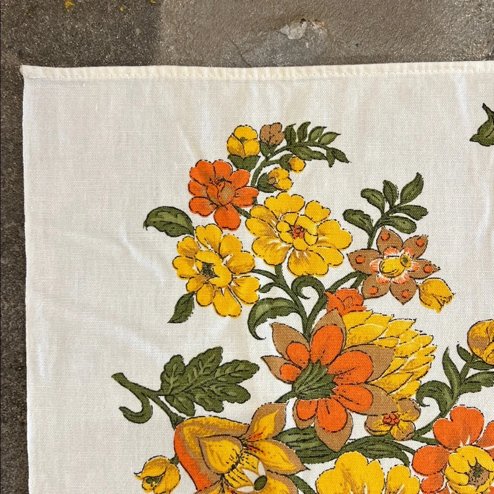 vintage tablecloth as you outside