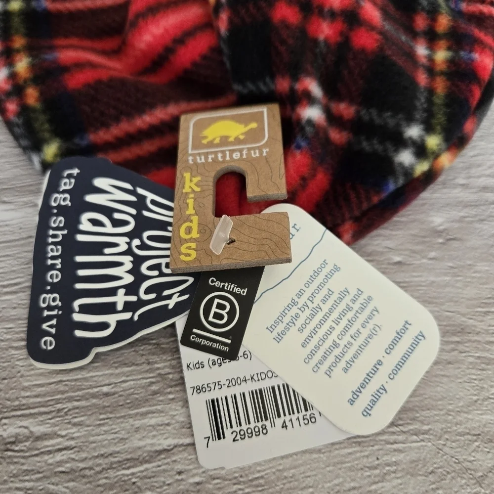 Turtlefur red plaid