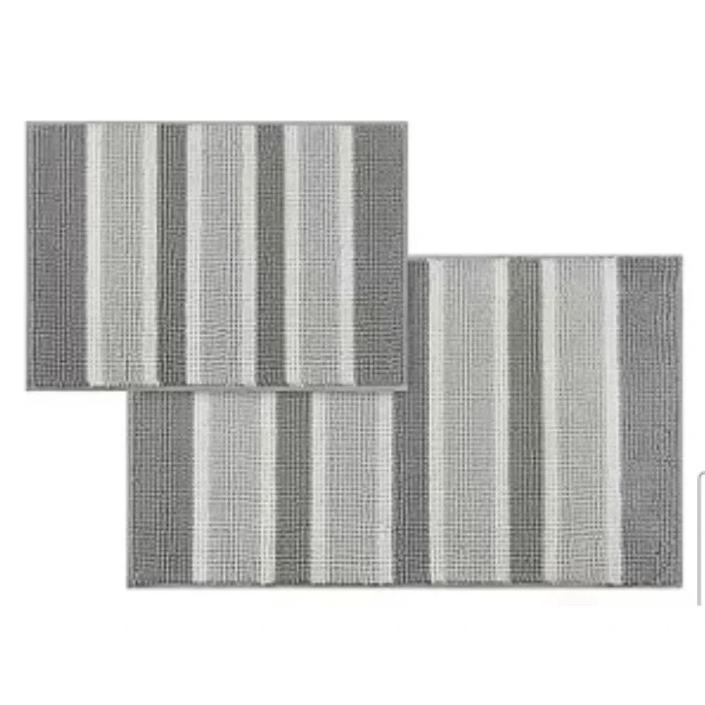 IZOD 2-PC Gray Bath Rug Set