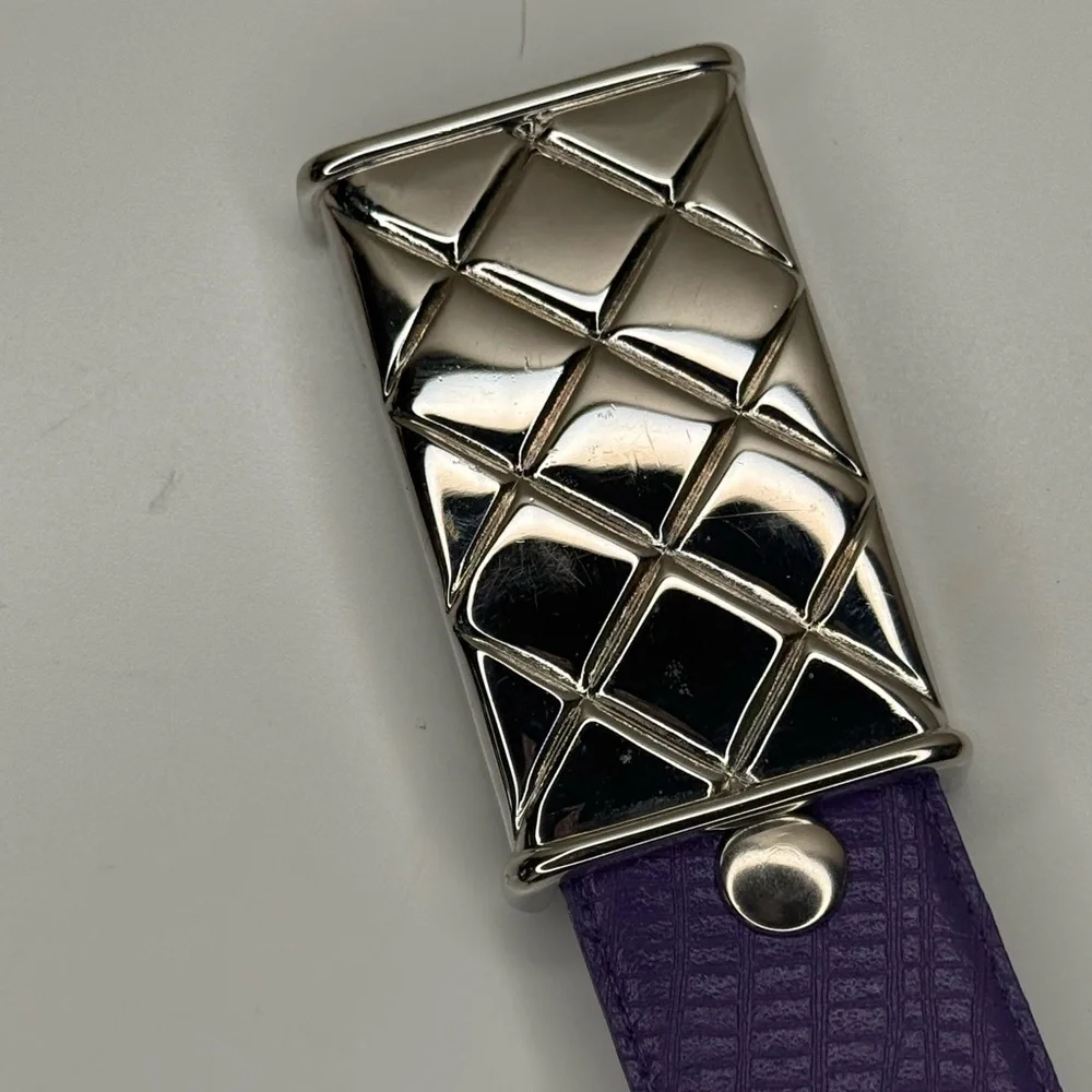 Vintage purple leather