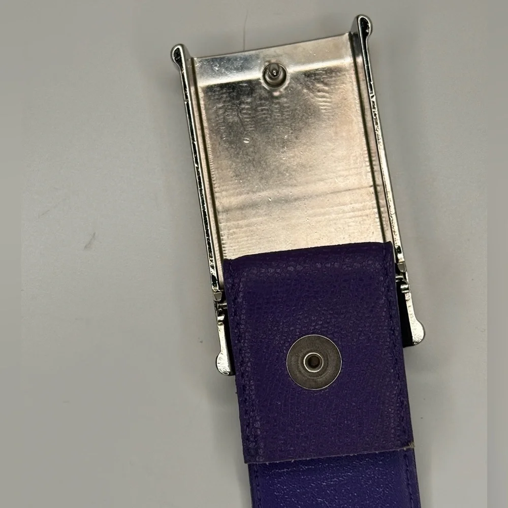 Vintage purple leather