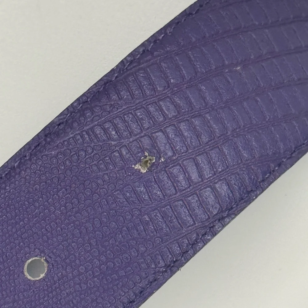 Vintage purple leather