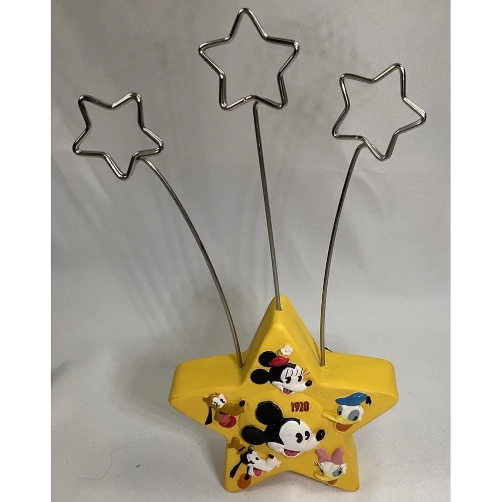 Disney Vintage Mickey Mouse & Friends Star Photo Holder Picture Frame 1928 2001