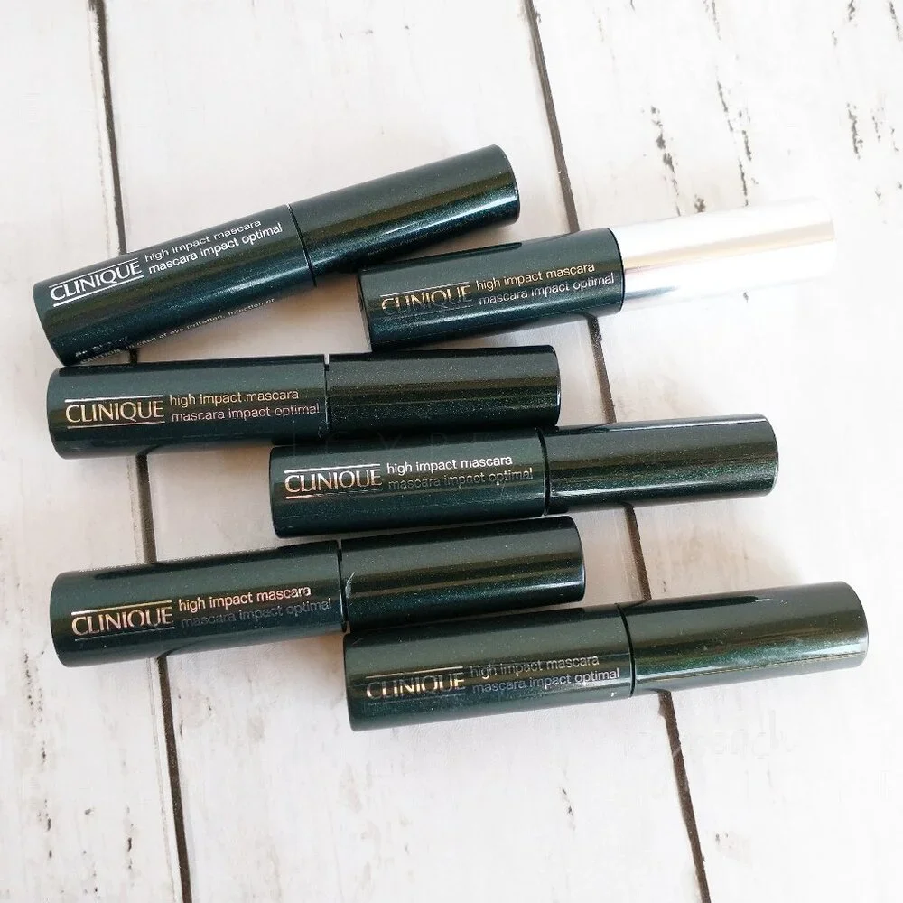 Clinique High Impact Mascara 6 Pack Black Travel Size Minis Volumizing Lengthen