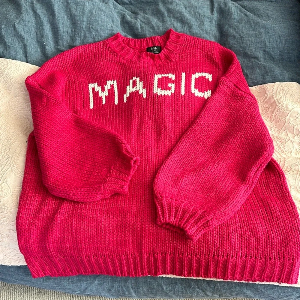 Dressed in LALA Pink 'Magic' Sweater