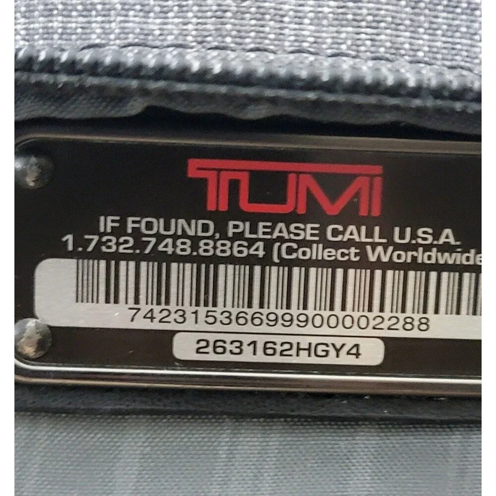 Tumi nylon attached pics