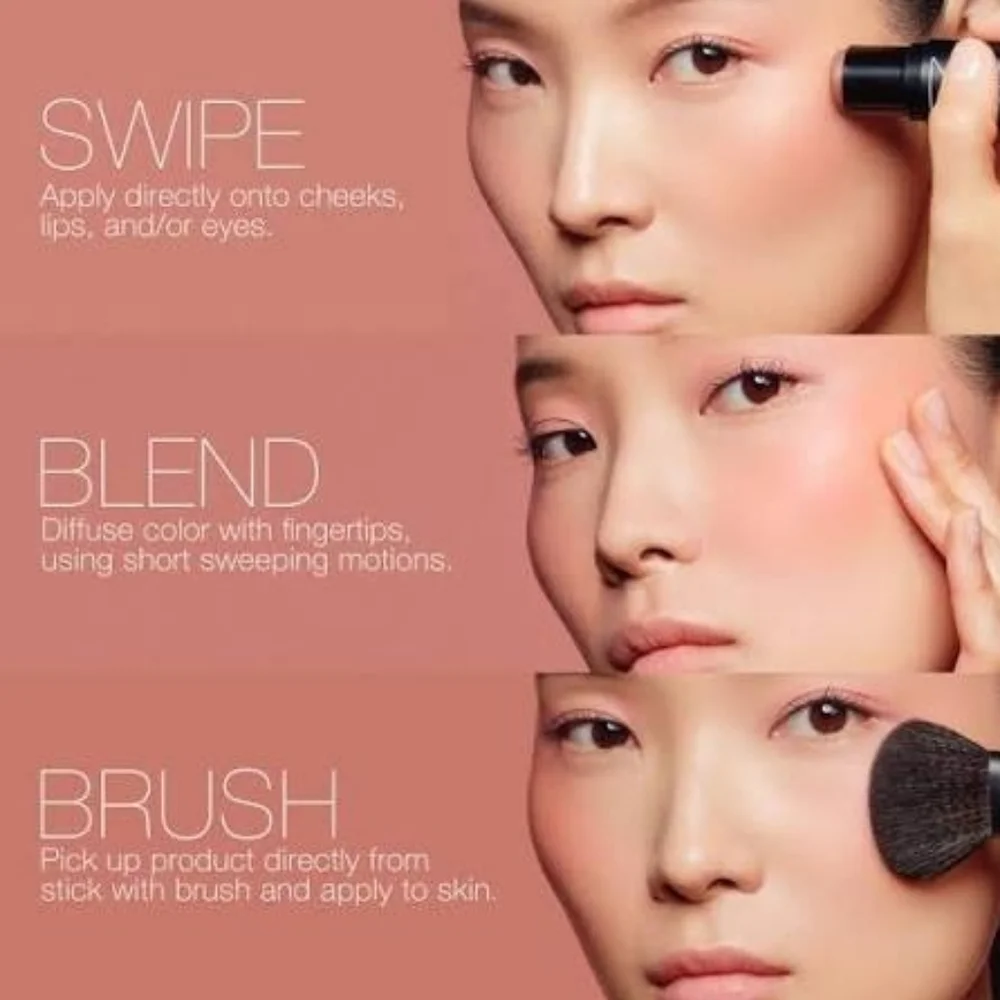 NARS The Multiple Cream Blush Stick - Orgasm Crave- Peachy Pink Gold With Pearl