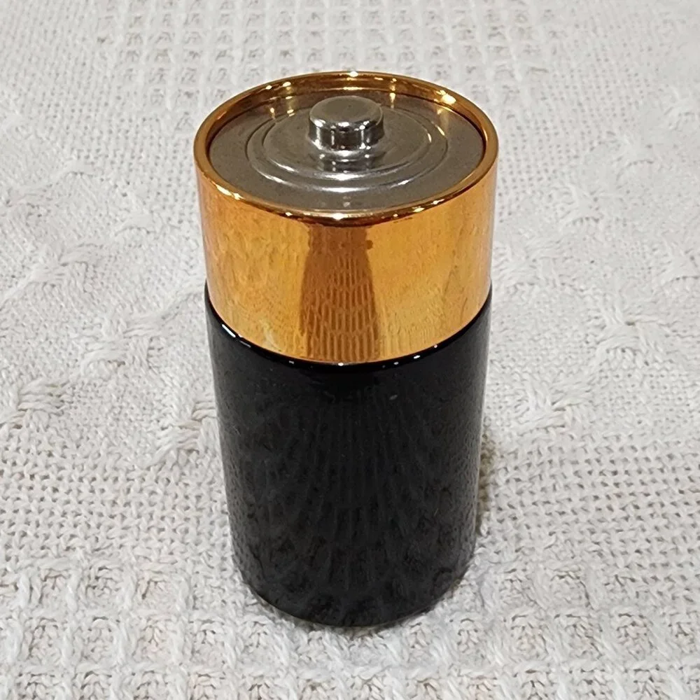 Vintage Avon SUPER CHARGE DURACELL BATTERY Empty Collectible Bottle Decor