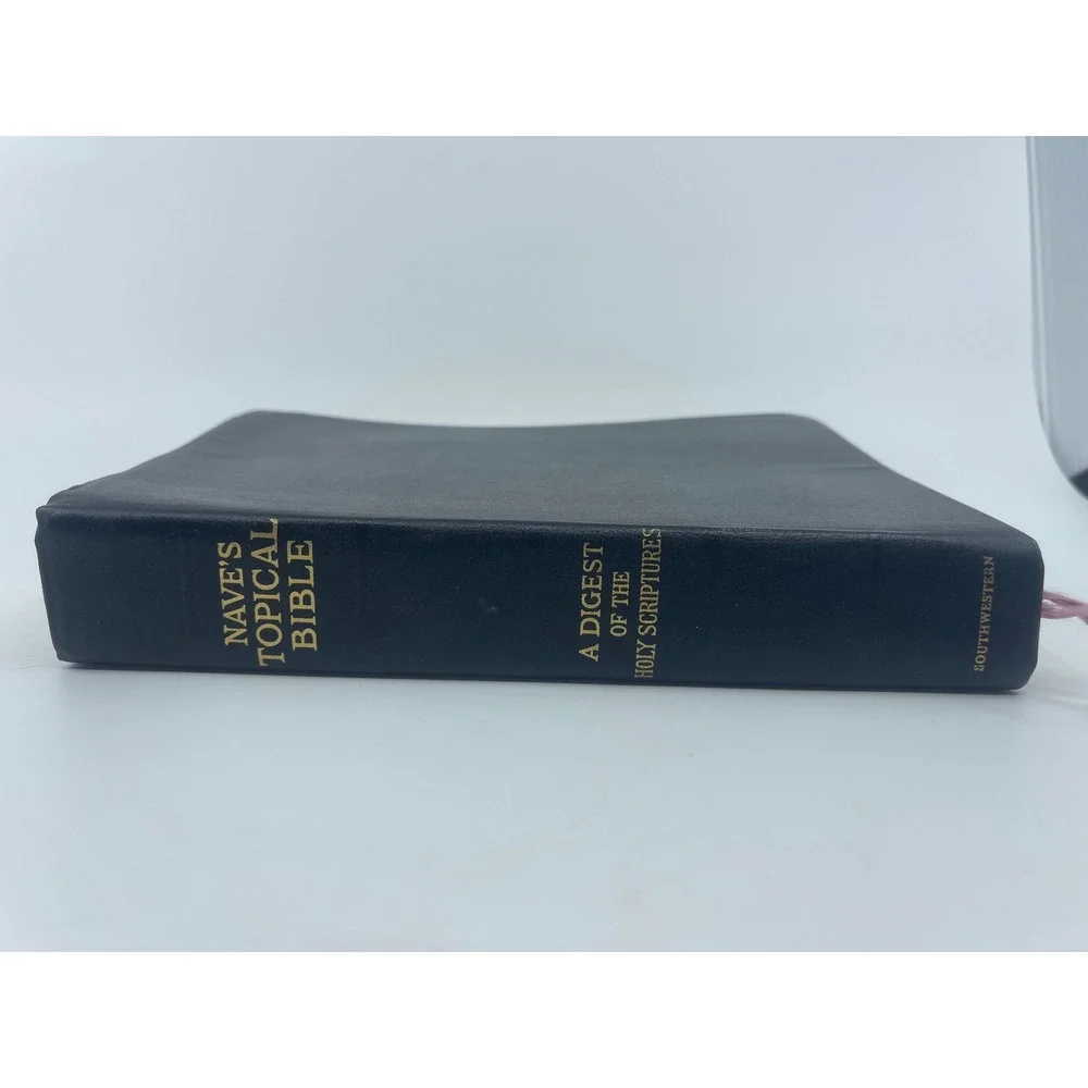 Naves Topical Bible Digest of the Holy Scriptures Black Leather Southwestern '62