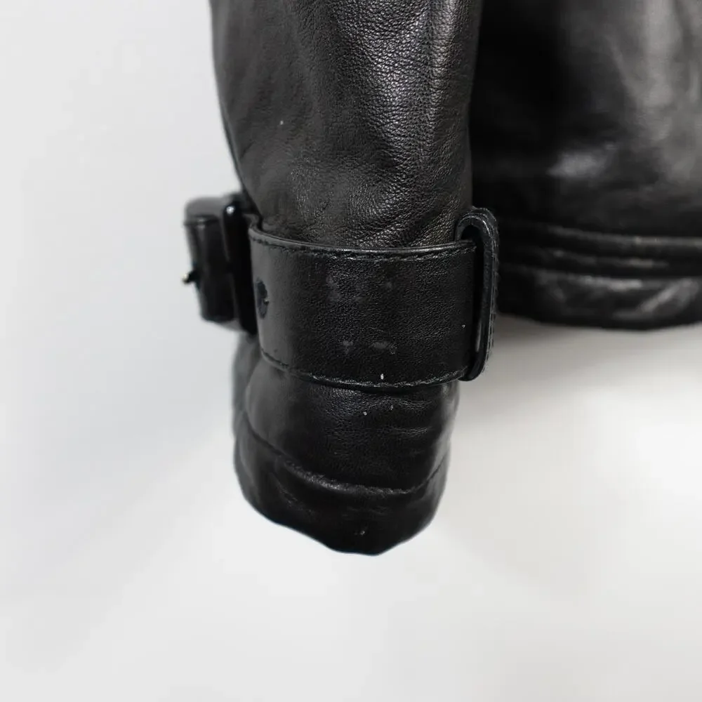 Longhi black leather