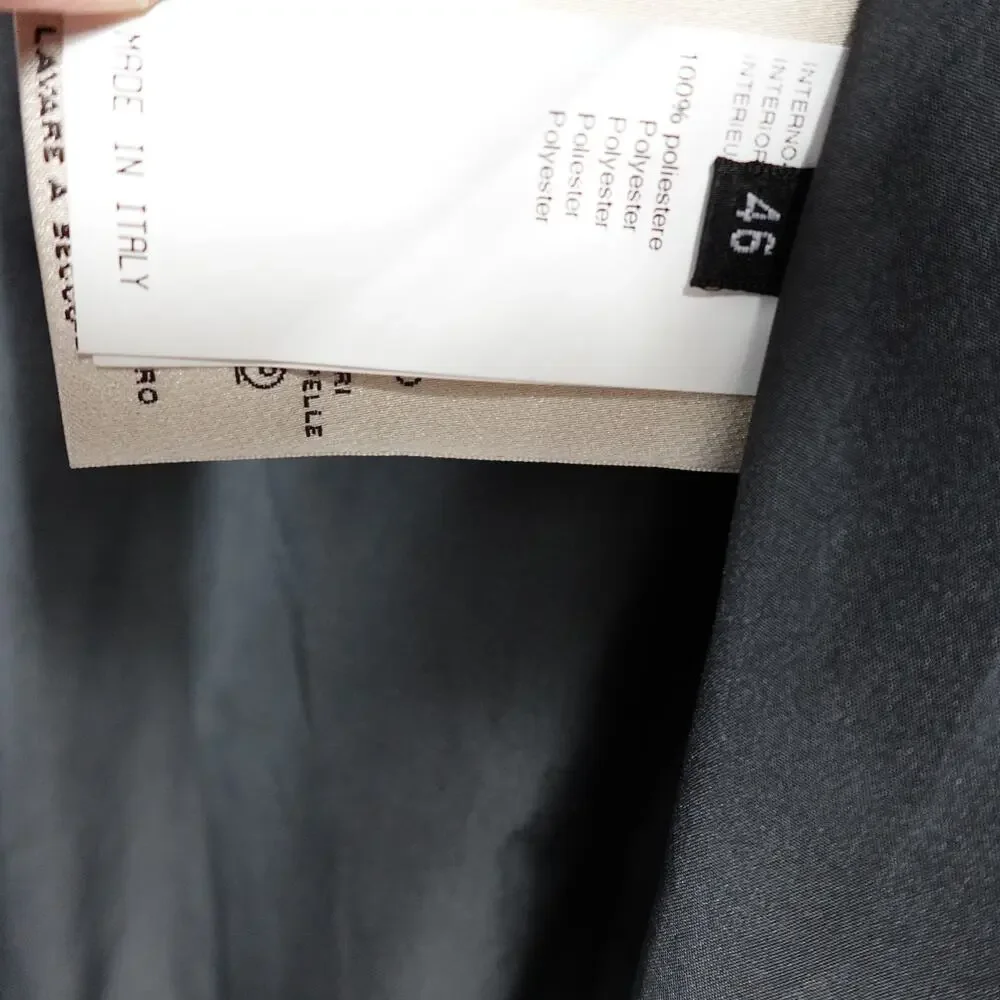 Longhi black leather