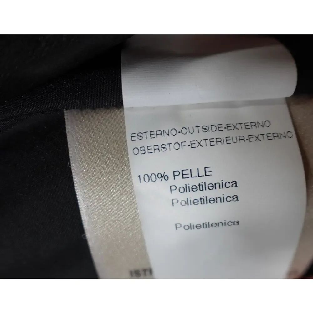 Longhi black leather