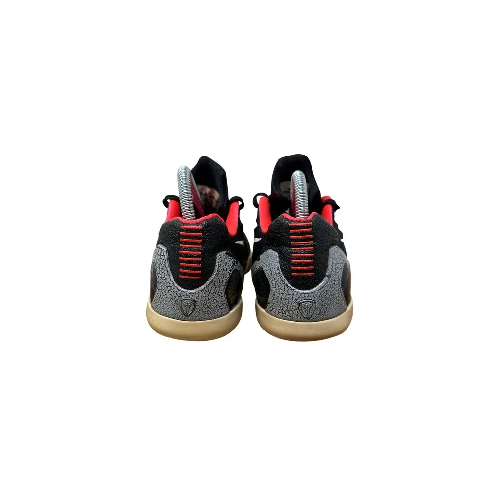 Nike Kobe 9 EM Low Black Laser Crimson Kids 5Y Basketball Shoes 653593-001