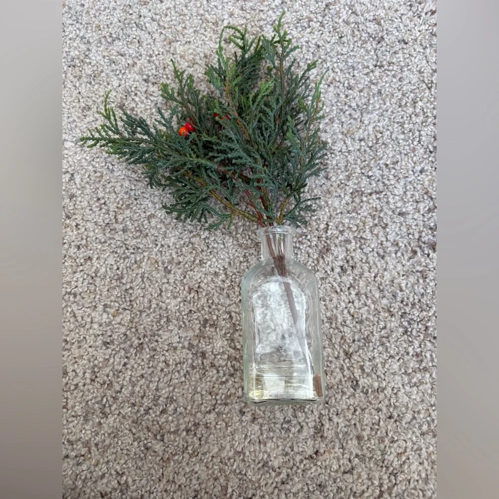 Artificial Plant Home Decor Evergreen Greenery Clear Glass From Target