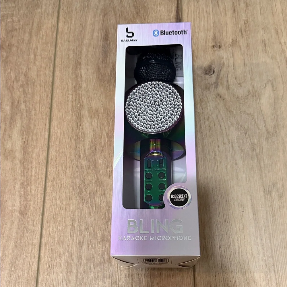 Bling Iridescent Bluetooth Karaoke Microphone -