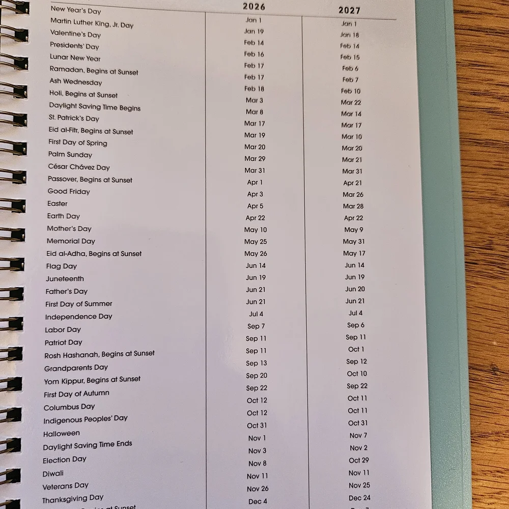 Alison Janssen 2026 Floral Weekly Monthly Planning Calendar