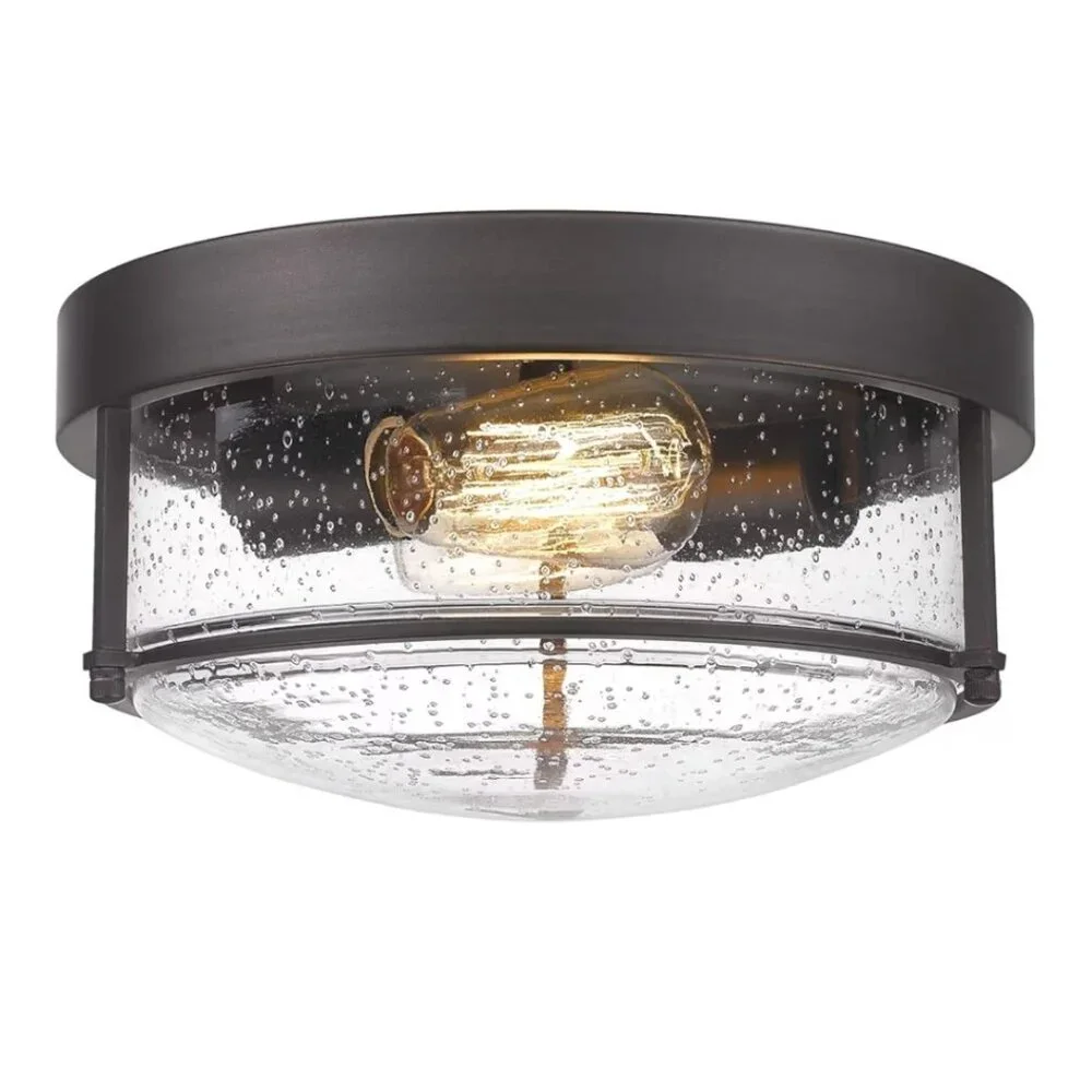 Rustic Farmhouse Industrial Oil Rubbed Bronze Light Fixture
