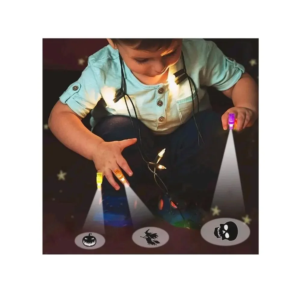Halloween Party Favors for Kids, 36Pcs Light Up Finger Lights Halloween...