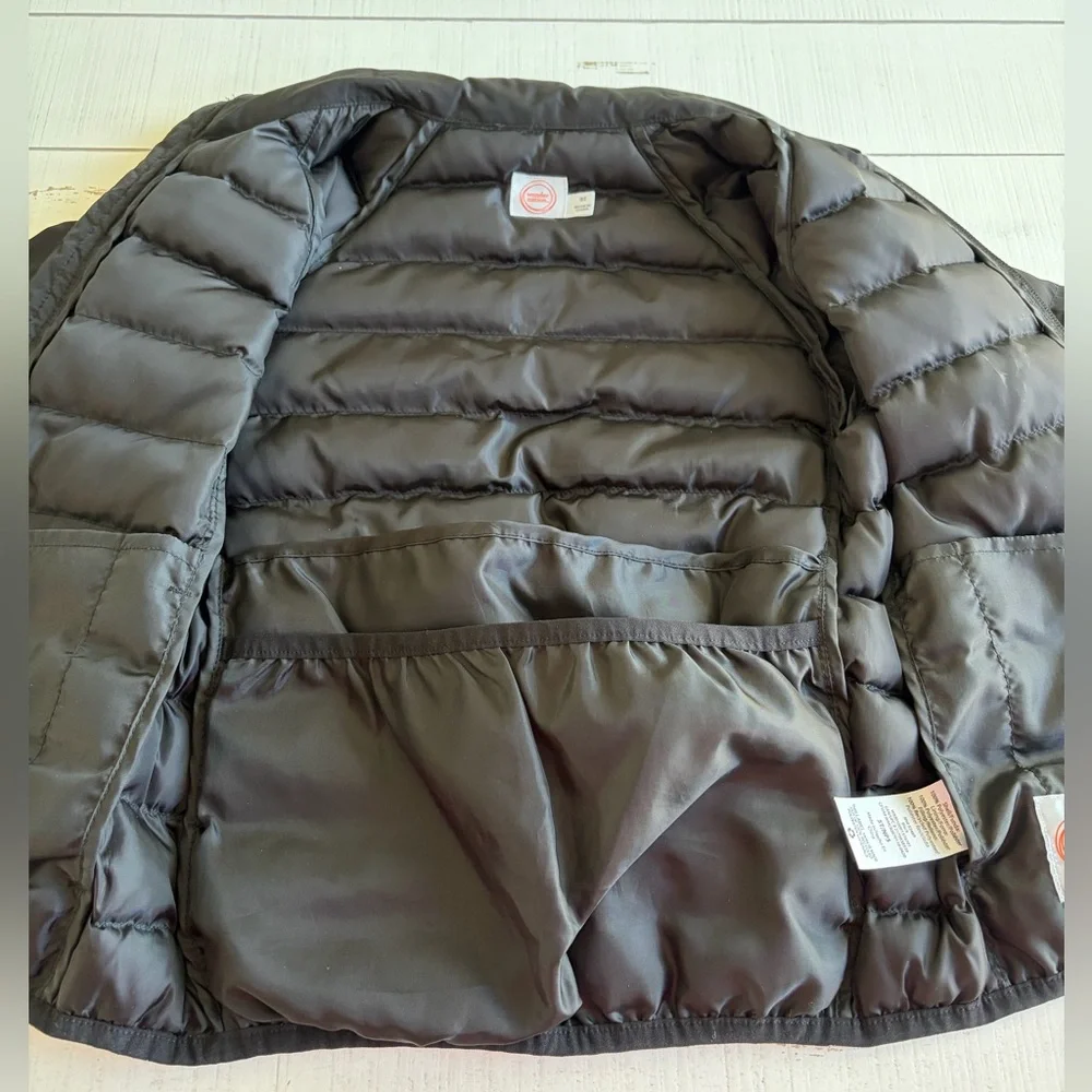 wonder nation Kids Black Puffer Zip Up Jacket with Pockets Boys 5T