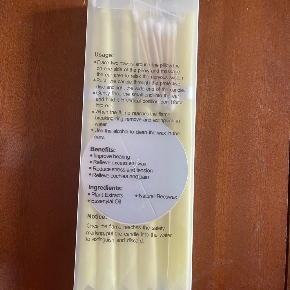 Ear Candle Set - Natural Yellow - Unbranded