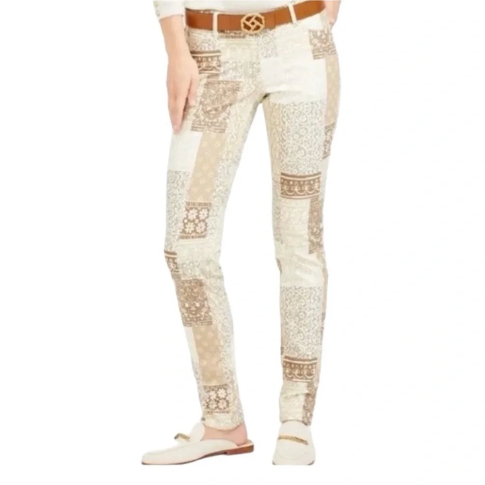 J. McLaughlin Patchwork Lexi Denim Jeans Pants Size 10