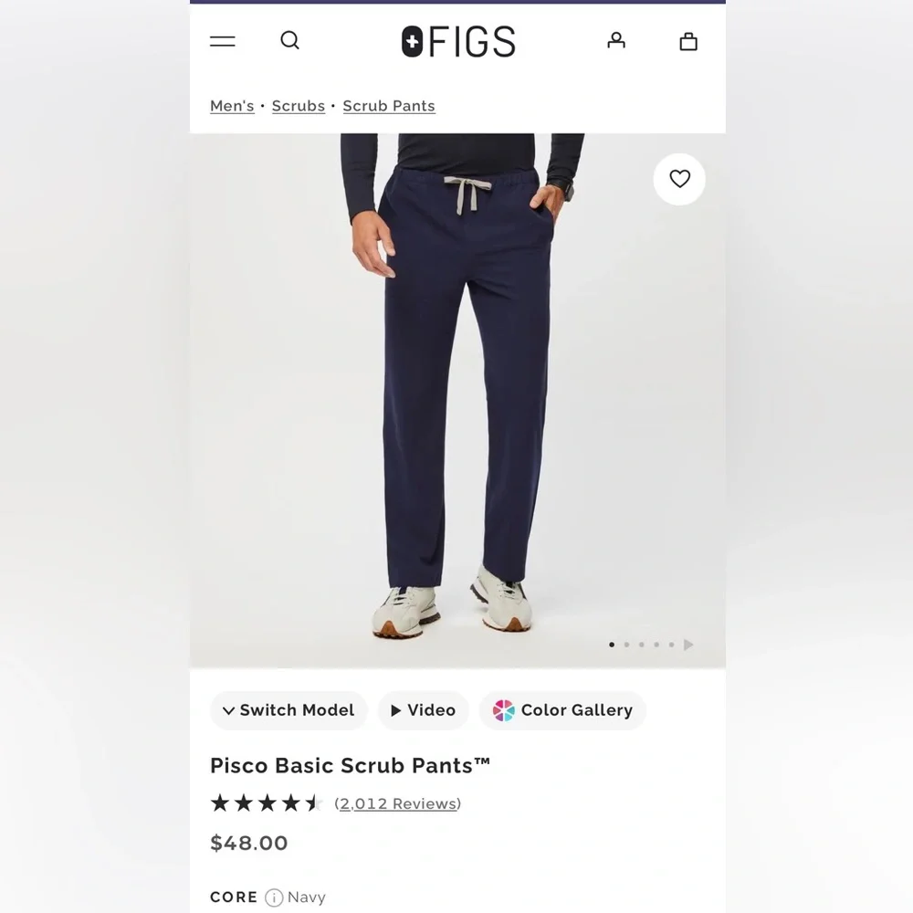 Figs Men’s Pisco Basic Scrub Pants