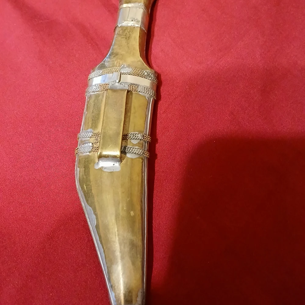 Decorative Silver and Gold Wall Display Dagger